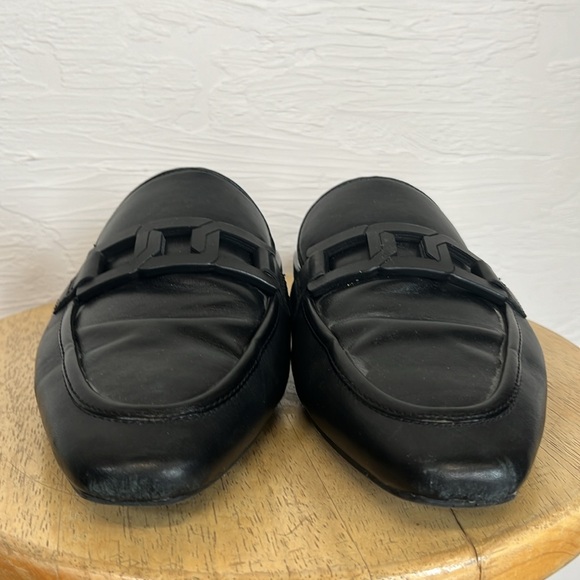 Women’s Rockport Trutech Black Size 9 Slip On Leather Shoes Mules - Picture 2 of 10